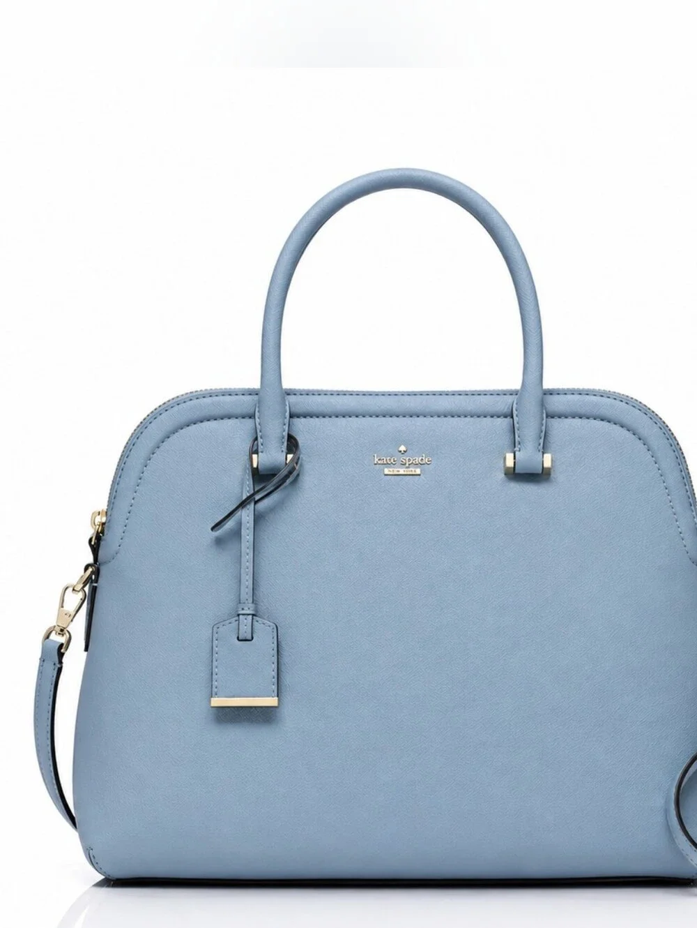 KATE SPADE Mint Blue Leather Cameron Street Margot Satchel